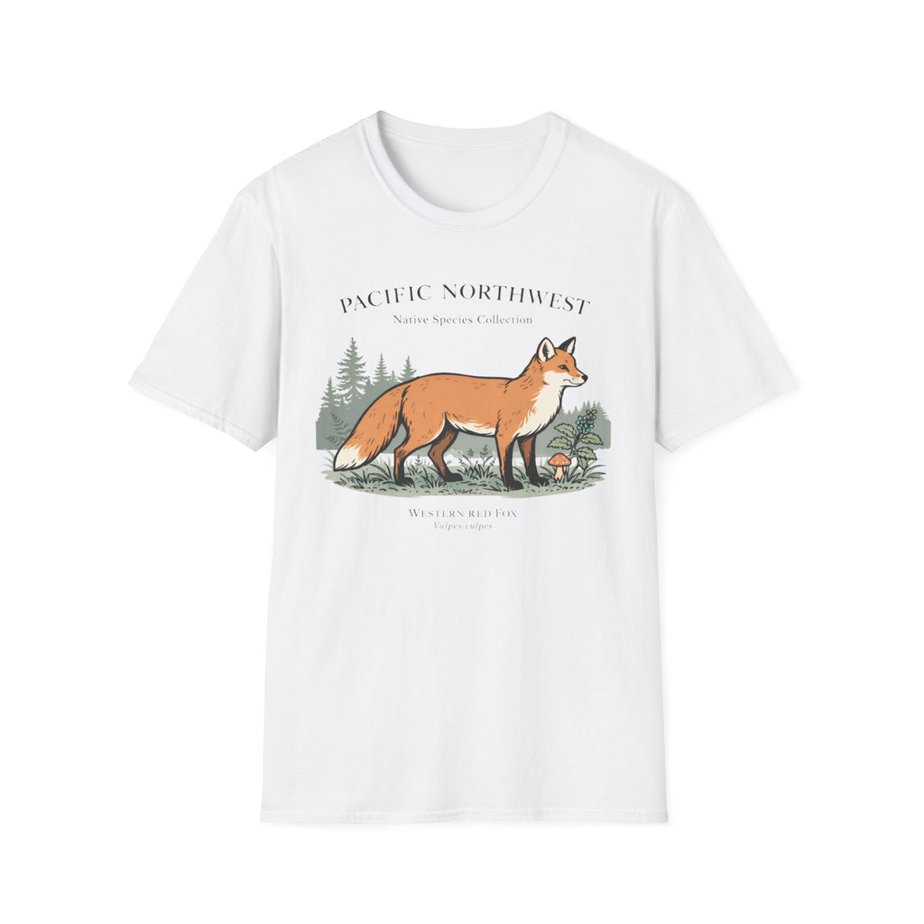 Pacific Northwest Native Species Collection Western Red Fox T-Shirt