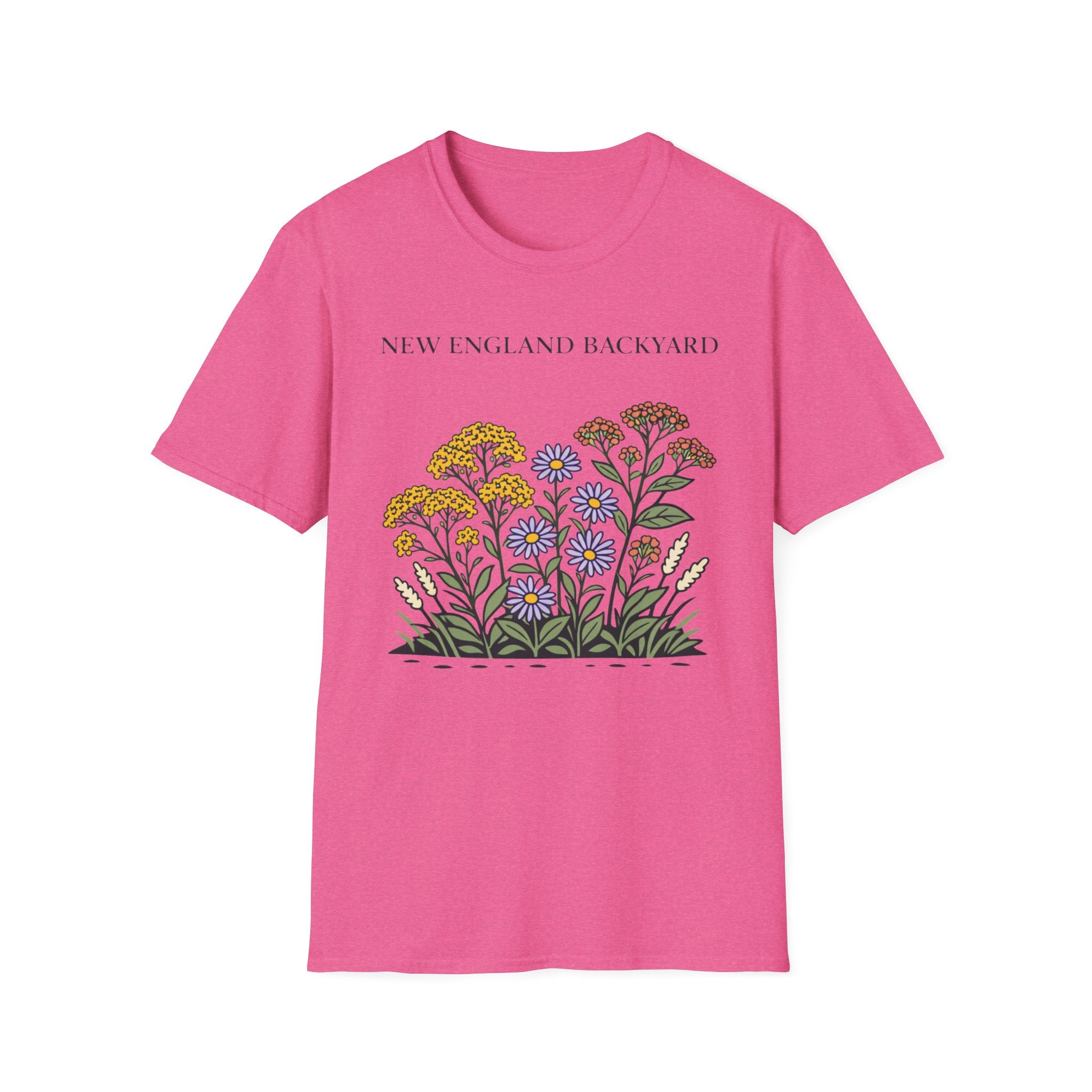 New England Backyard Flowers T-Shirt
