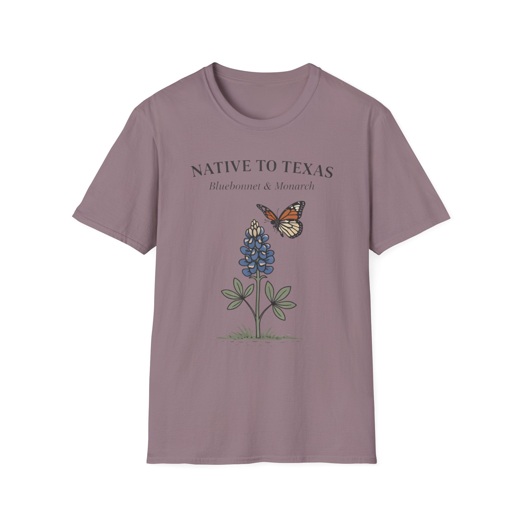 Native to Texas Bluebonnet & Monarch T-Shirt