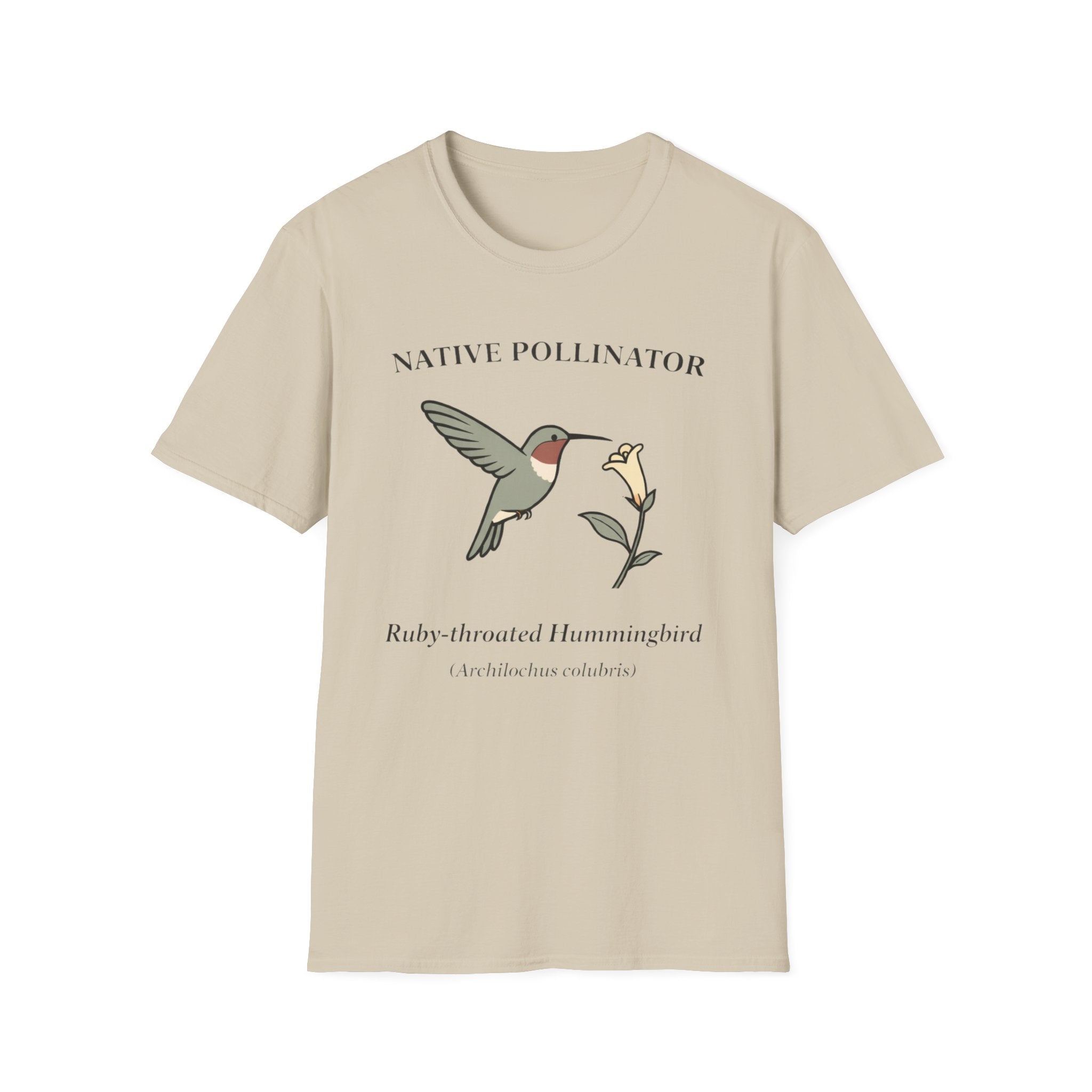 Native Pollinator Ruby-throated Hummingbird T-shirt