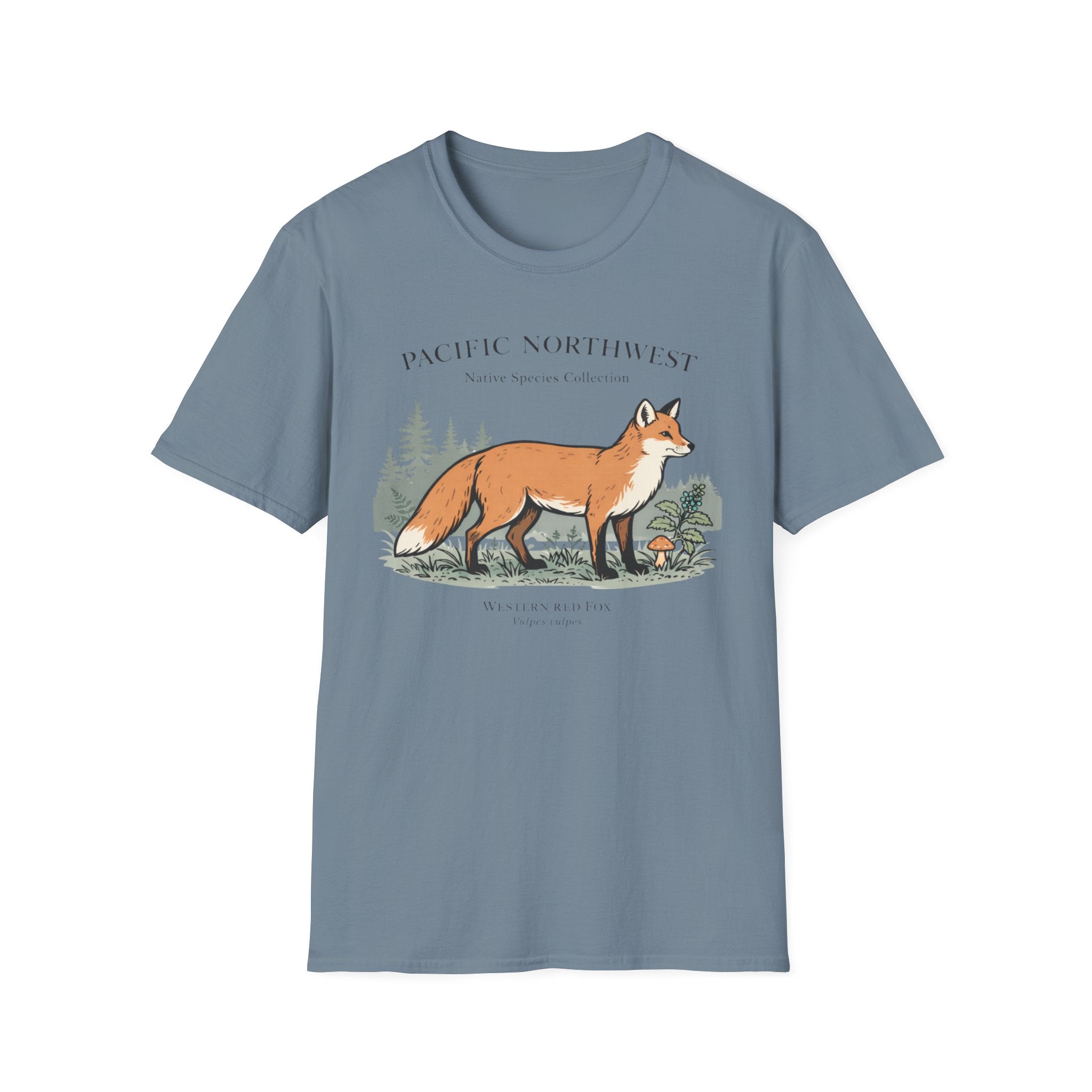 Pacific Northwest Native Species Collection Western Red Fox T-Shirt