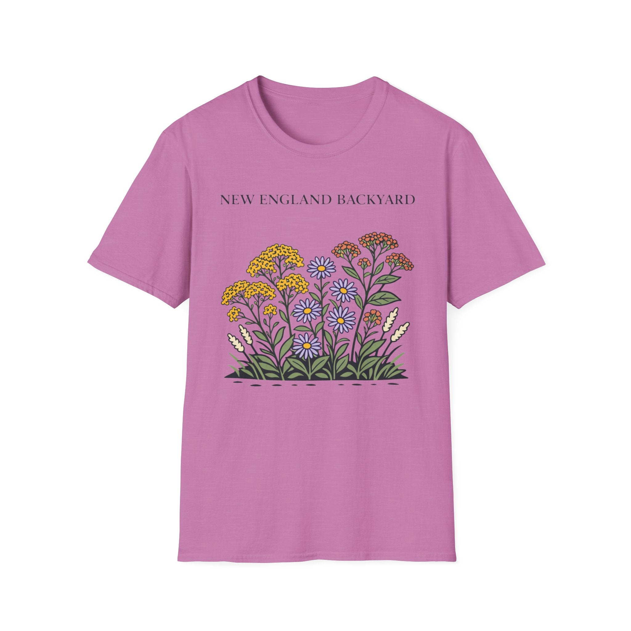 New England Backyard Flowers T-Shirt
