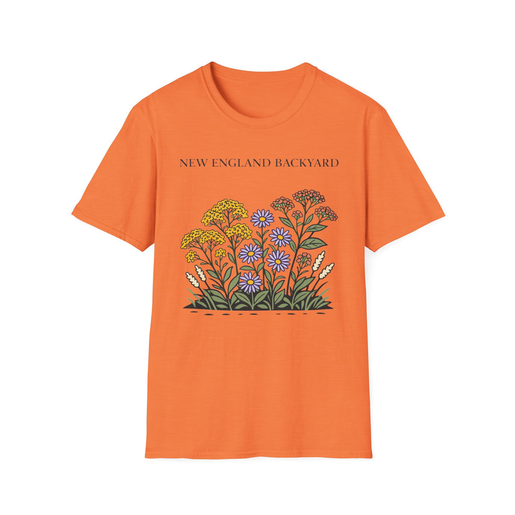 New England Backyard Flowers T-Shirt