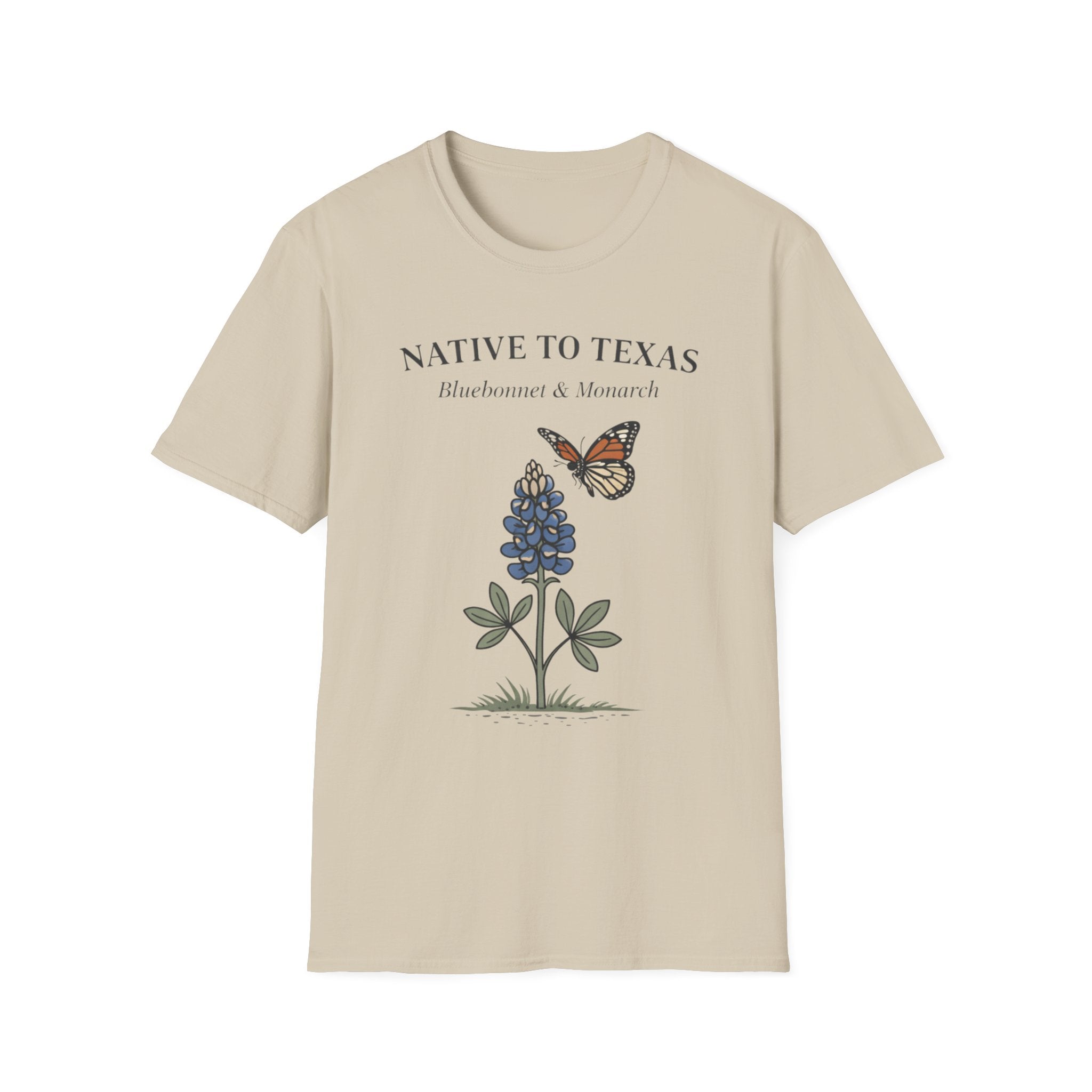 Native to Texas Bluebonnet & Monarch T-Shirt
