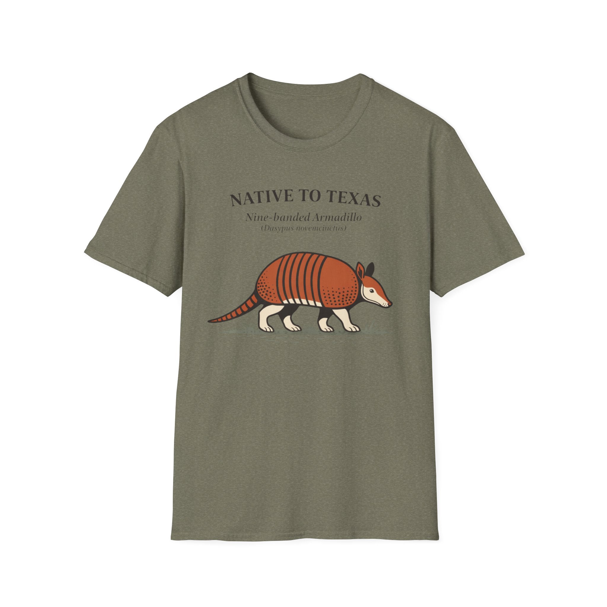 Native to Texas Nine-banded Armadillo T-Shirt