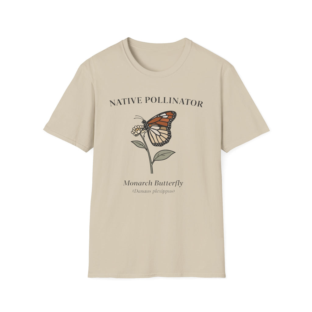 Native Pollinator Monarch Butterfly T-Shirt
