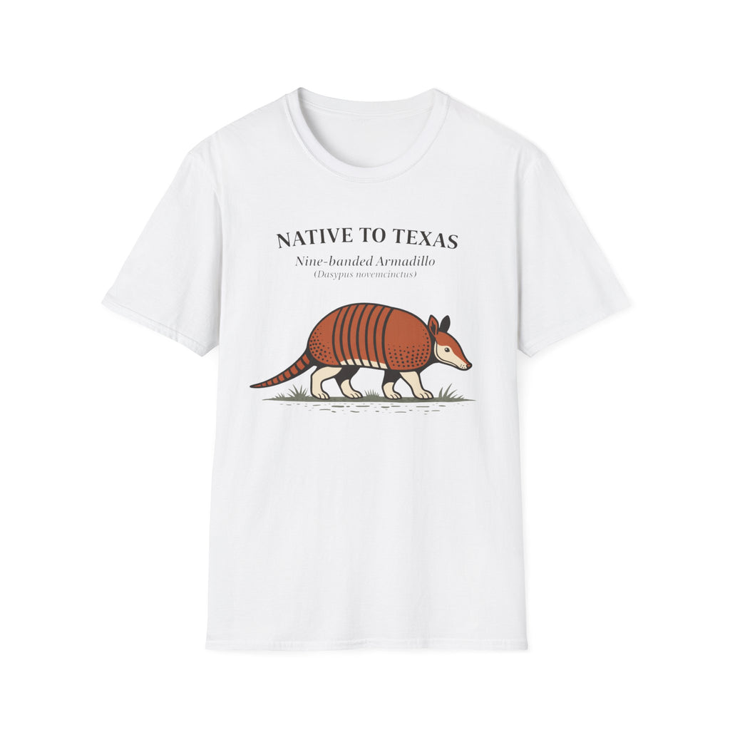 Native to Texas Nine-banded Armadillo T-Shirt