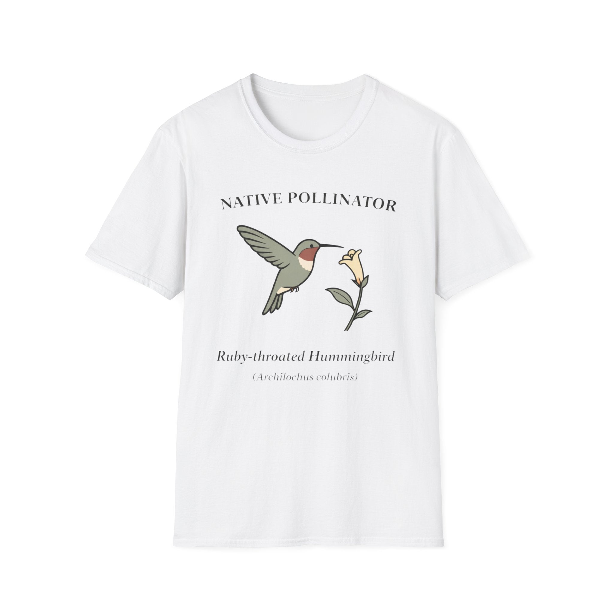 Native Pollinator Ruby-throated Hummingbird T-shirt