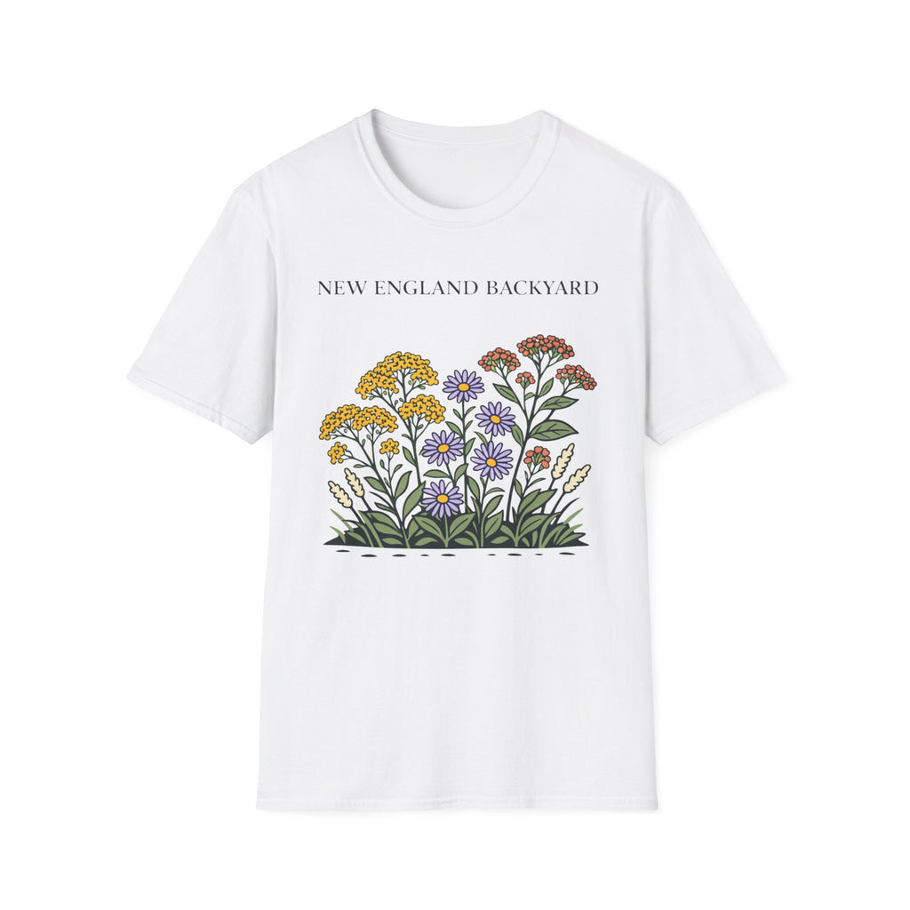New England Backyard Flowers T-Shirt