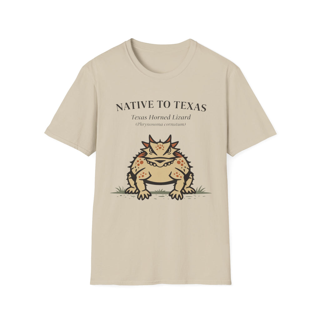 Native to Texas Texas Horned Lizard T-Shirt