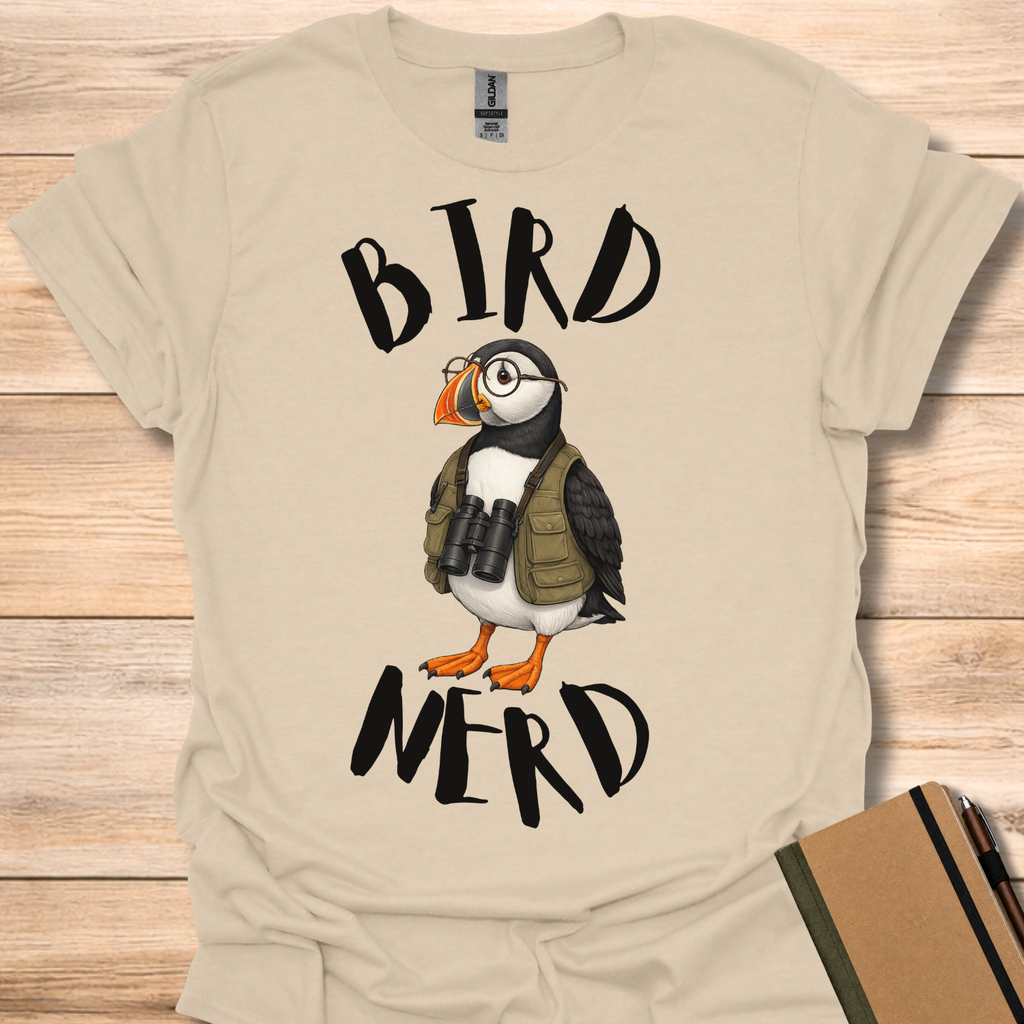 Bird Nerd Puffin T-Shirt