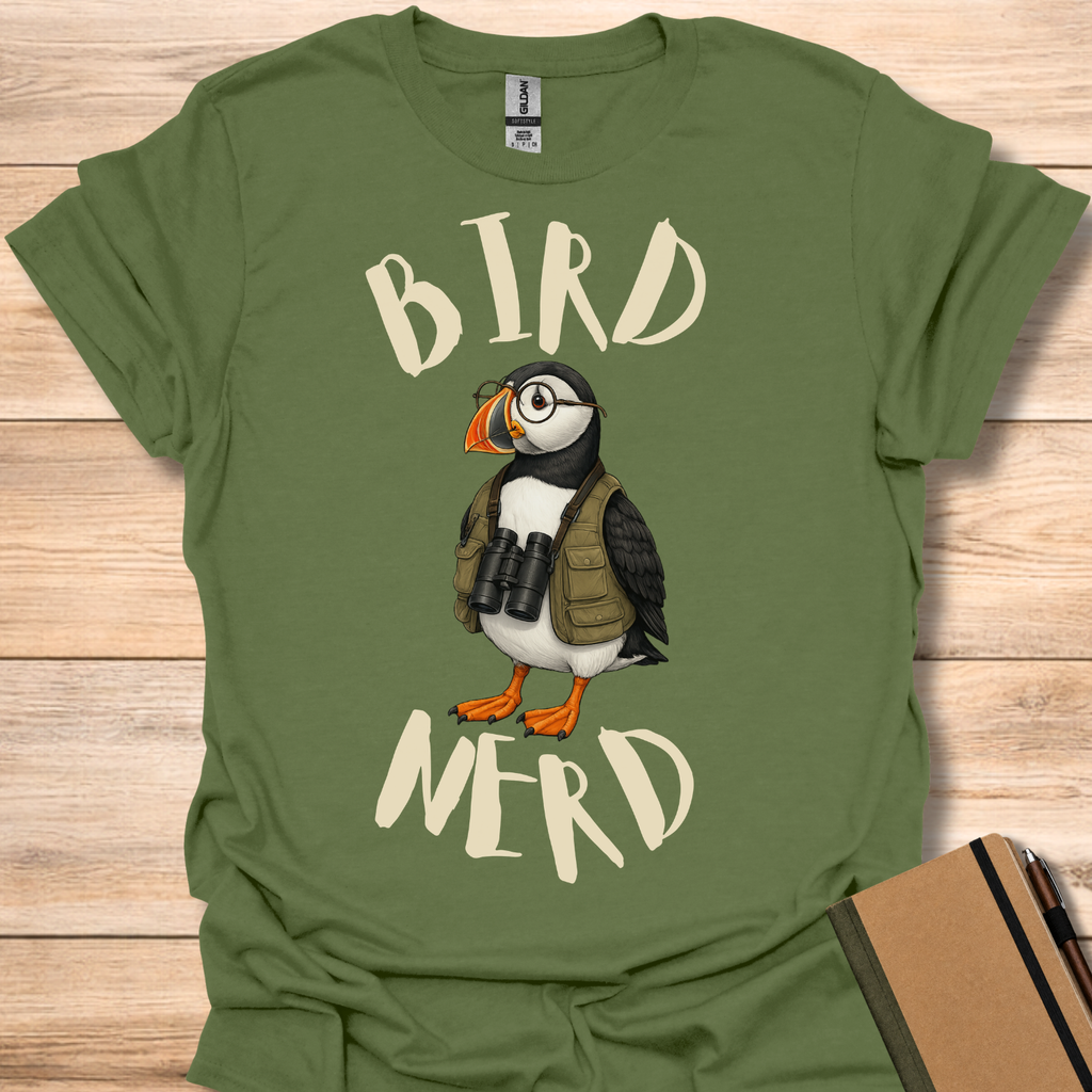 Bird Nerd Puffin T-Shirt