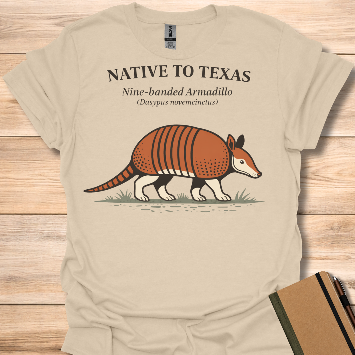 Native to Texas Nine-banded Armadillo T-Shirt