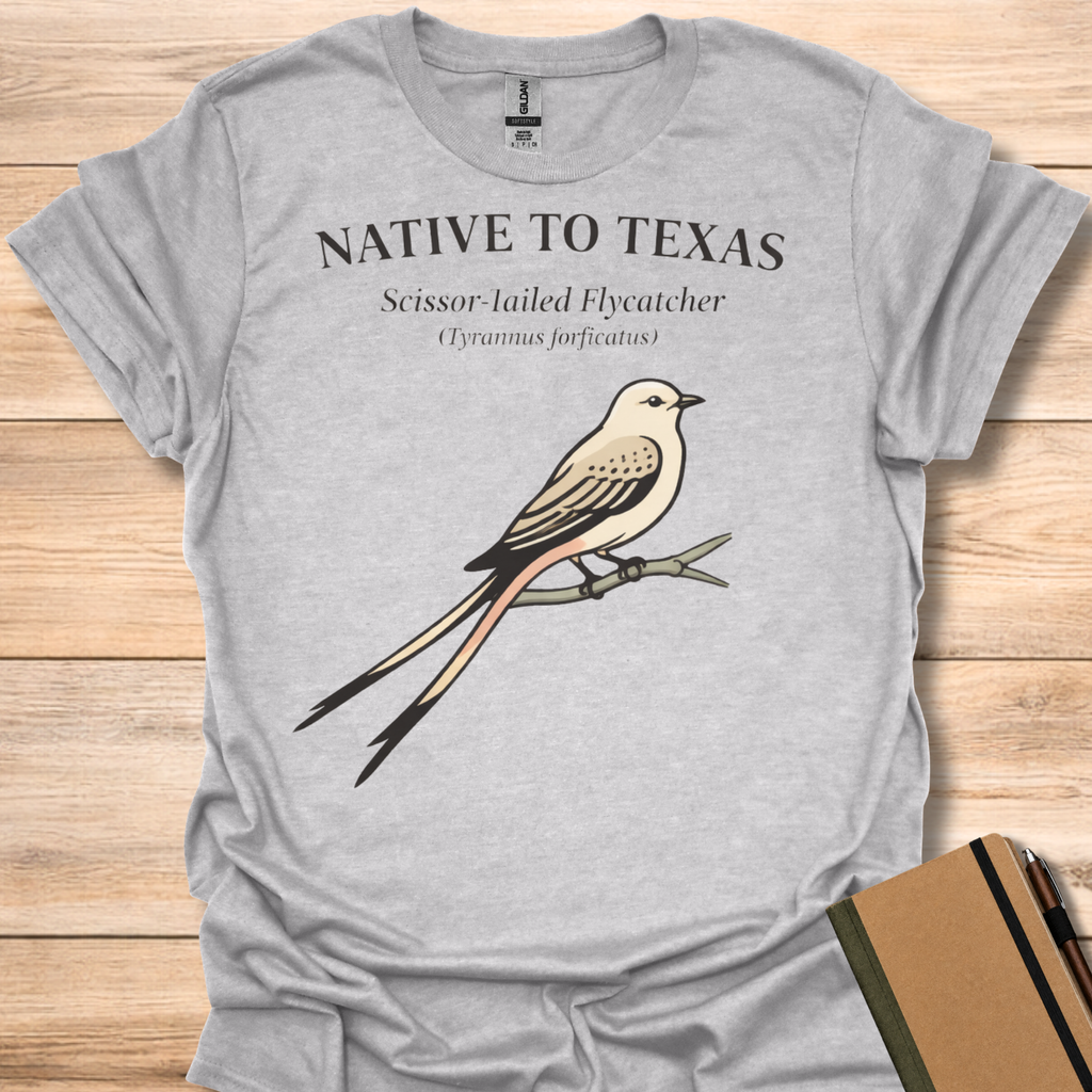 Native to Texas Scissor-Tailed Flycatcher T-Shirt