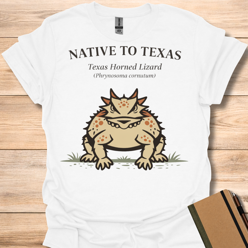 Native to Texas Texas Horned Lizard T-Shirt