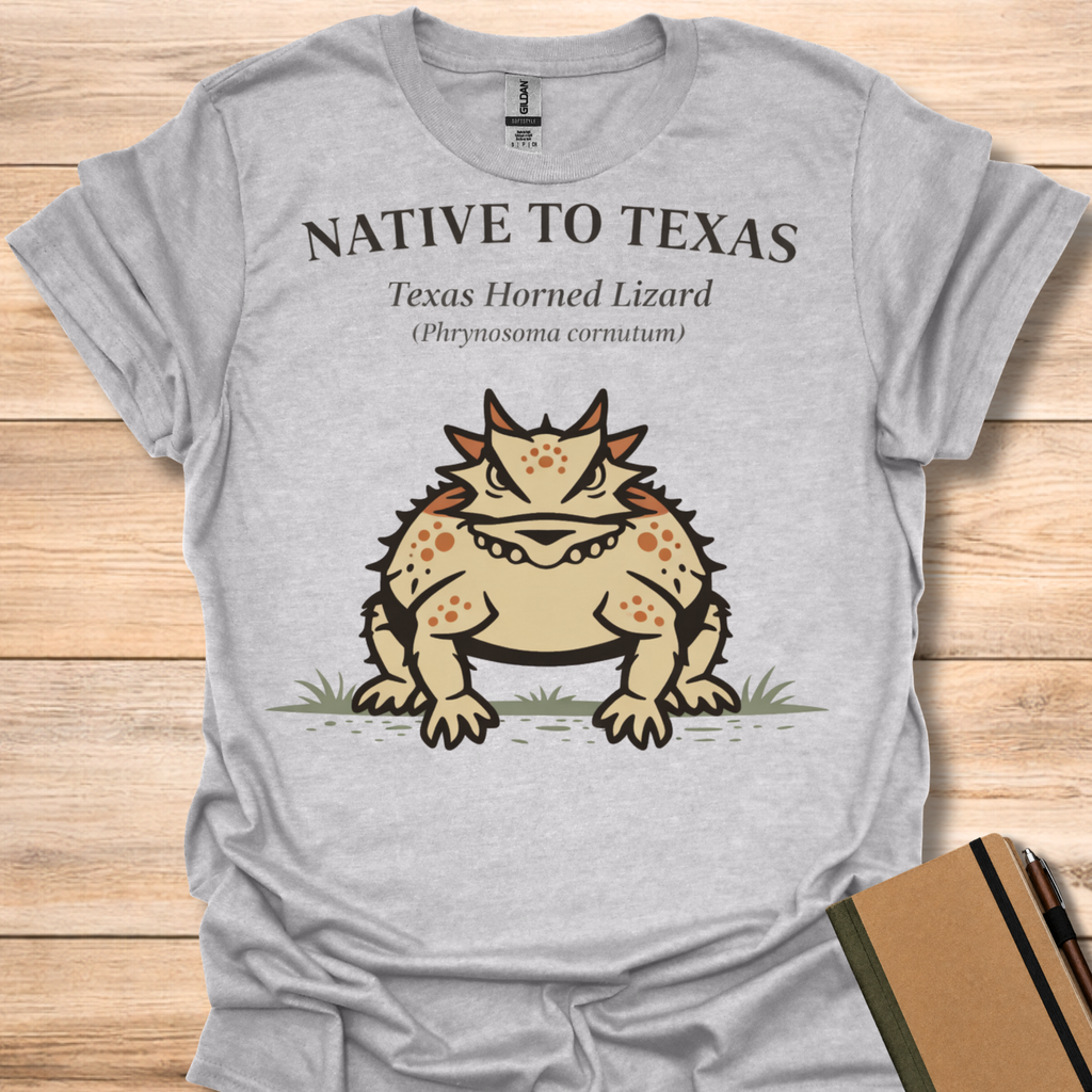 Native to Texas Texas Horned Lizard T-Shirt