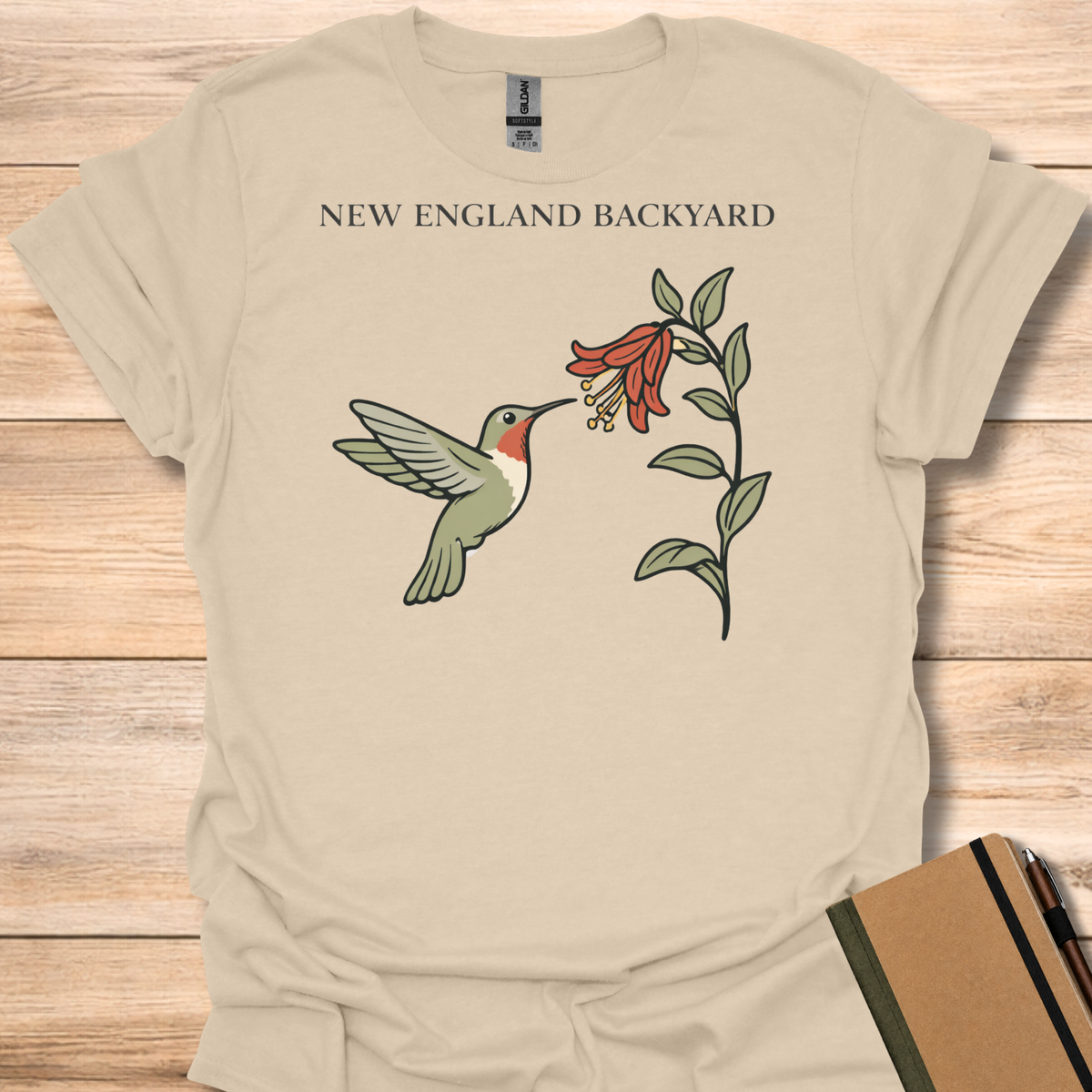 New England Backyard Hummingbird T-Shirt