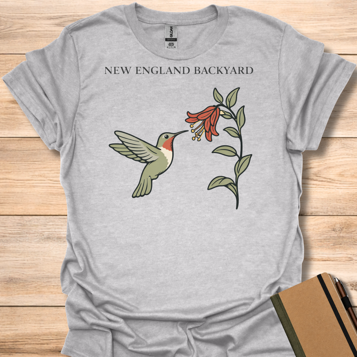 New England Backyard Hummingbird T-Shirt
