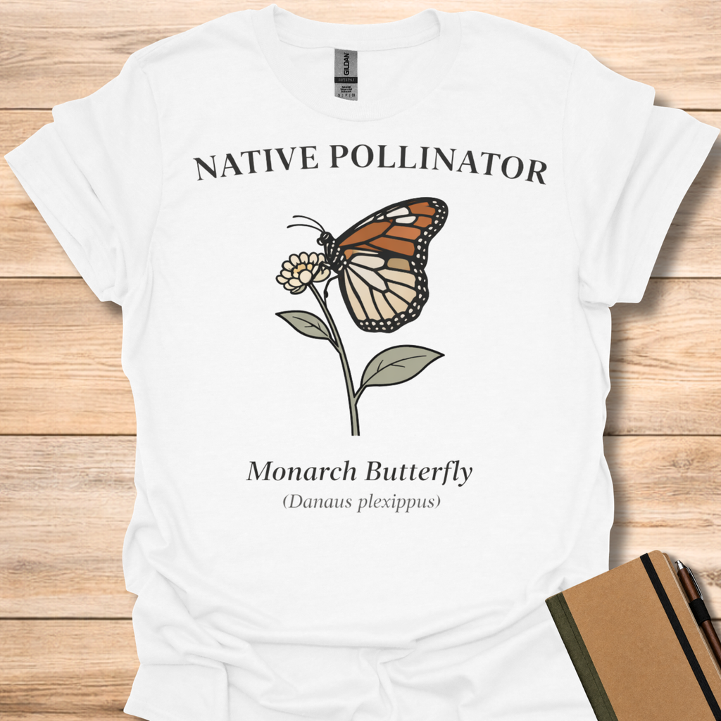 Native Pollinator Monarch Butterfly T-Shirt