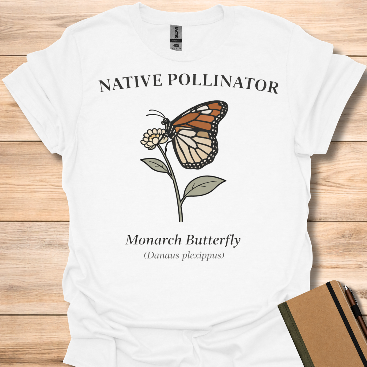 Native Pollinator Monarch Butterfly T-Shirt