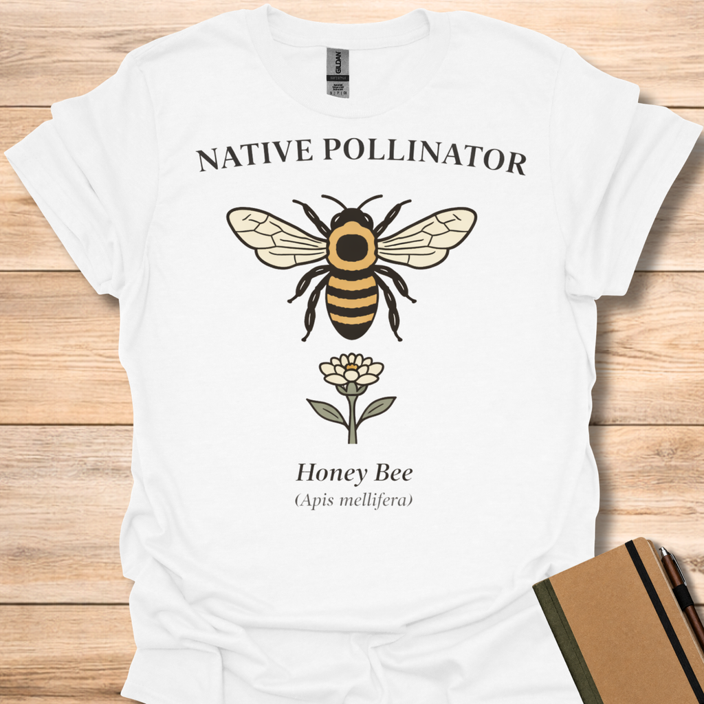 Native Pollinator Honey Bee T-Shirt