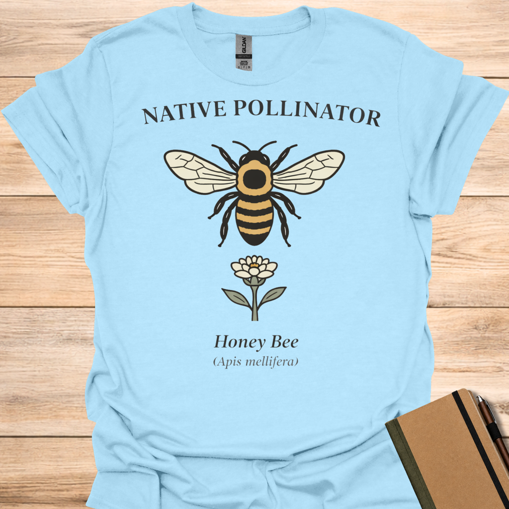 Native Pollinator Honey Bee T-Shirt