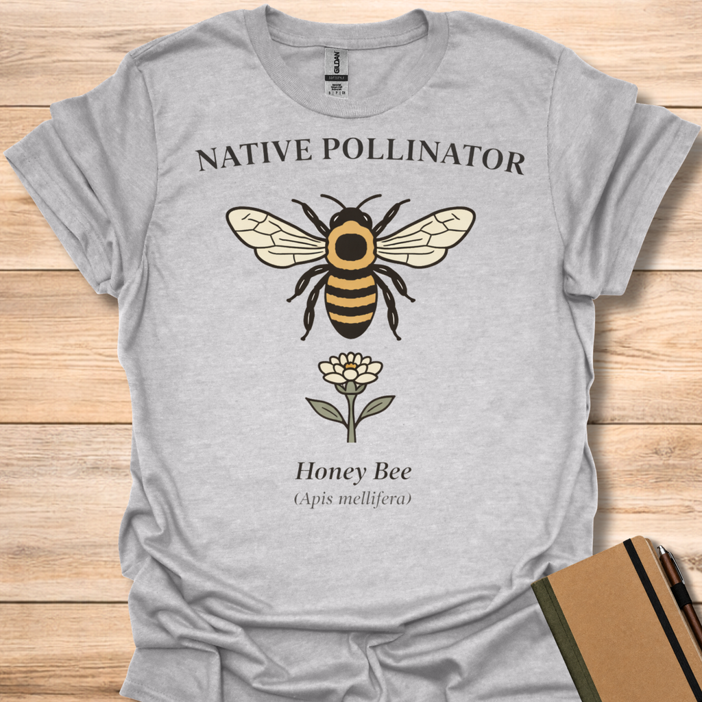 Native Pollinator Honey Bee T-Shirt