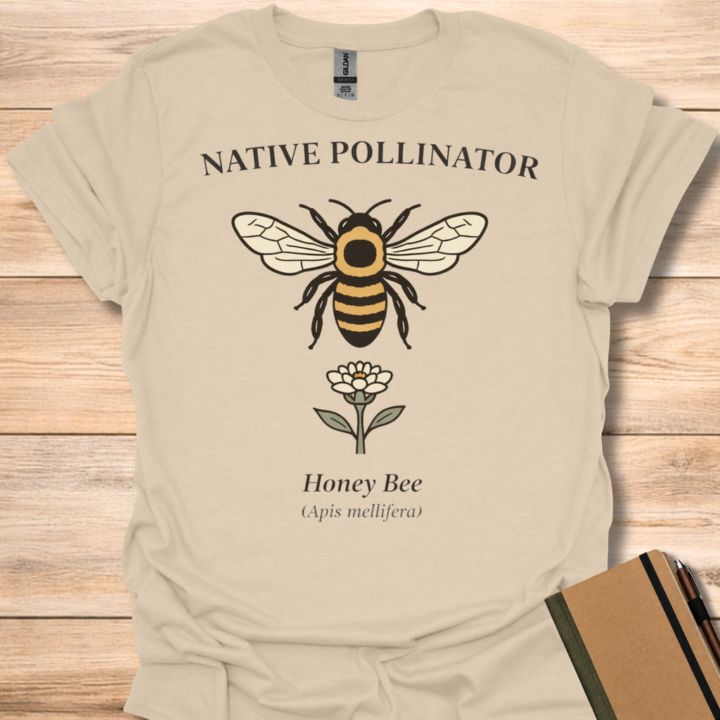 Native Pollinator Honey Bee T-Shirt