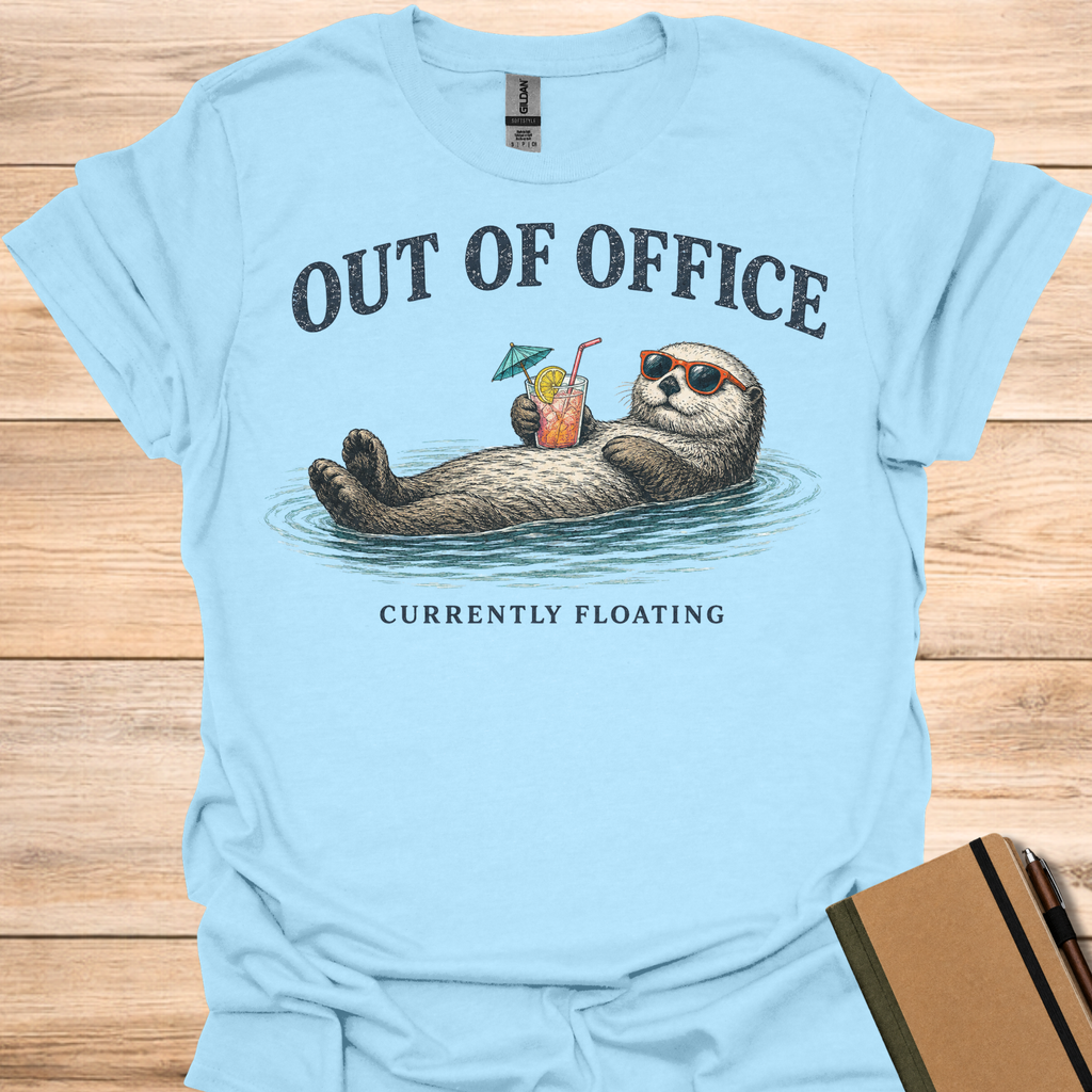 Out Of Office Currently Floating T-Shirt