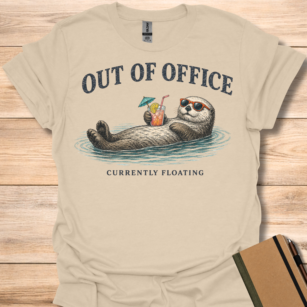 Out Of Office Currently Floating T-Shirt