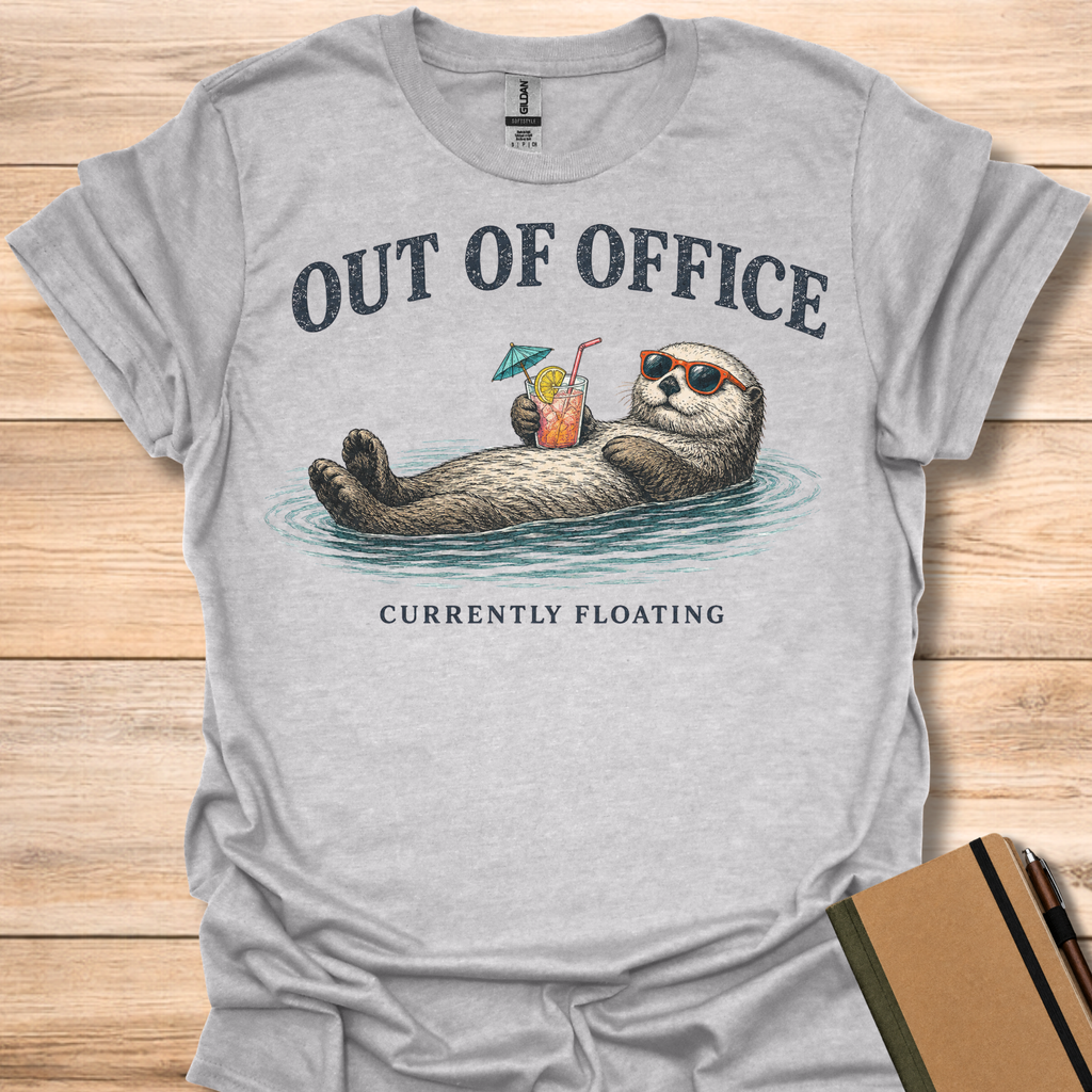 Out Of Office Currently Floating T-Shirt