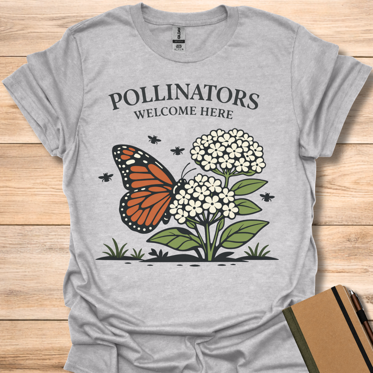 Pollinators Welcome Here T-Shirt