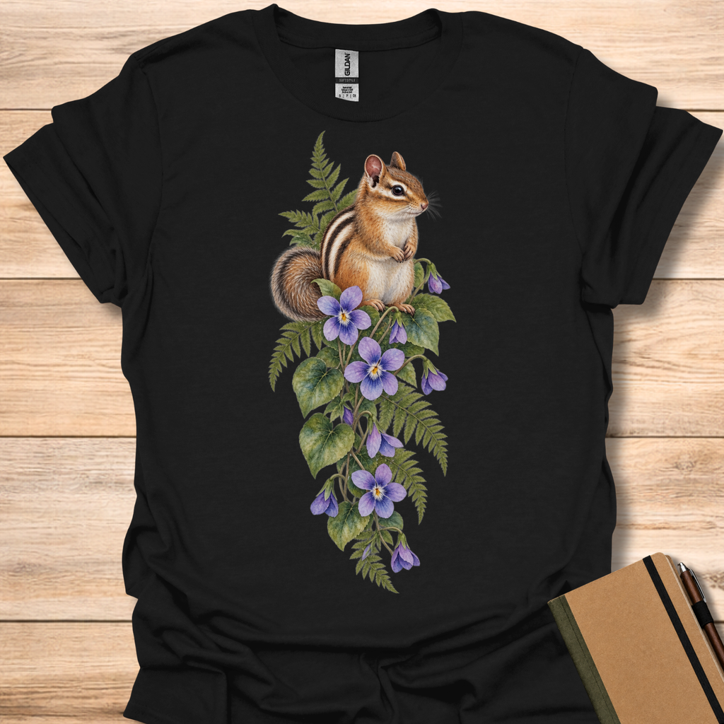Eastern Chipmunk Watercolor T-Shirt
