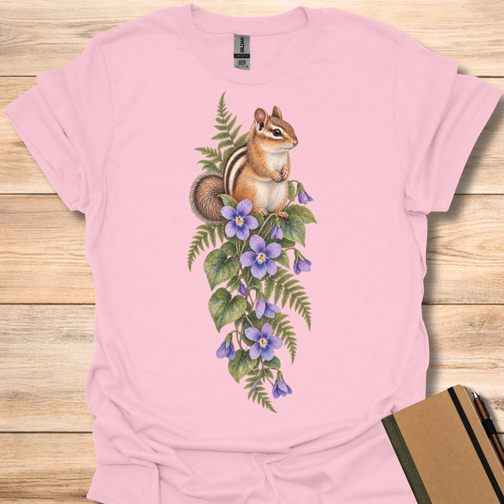 Eastern Chipmunk Watercolor T-Shirt