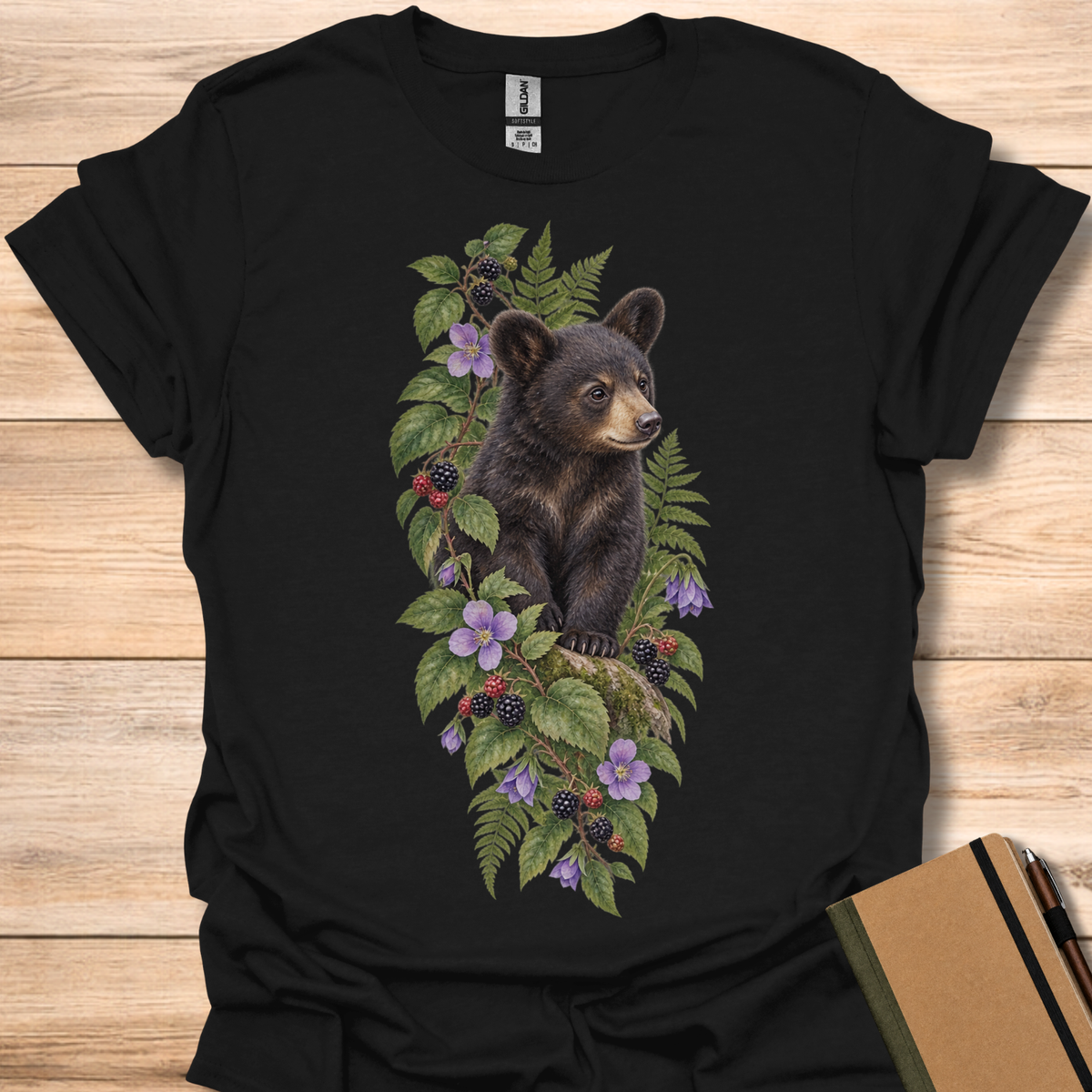 Black Bear Watercolor T-Shirt