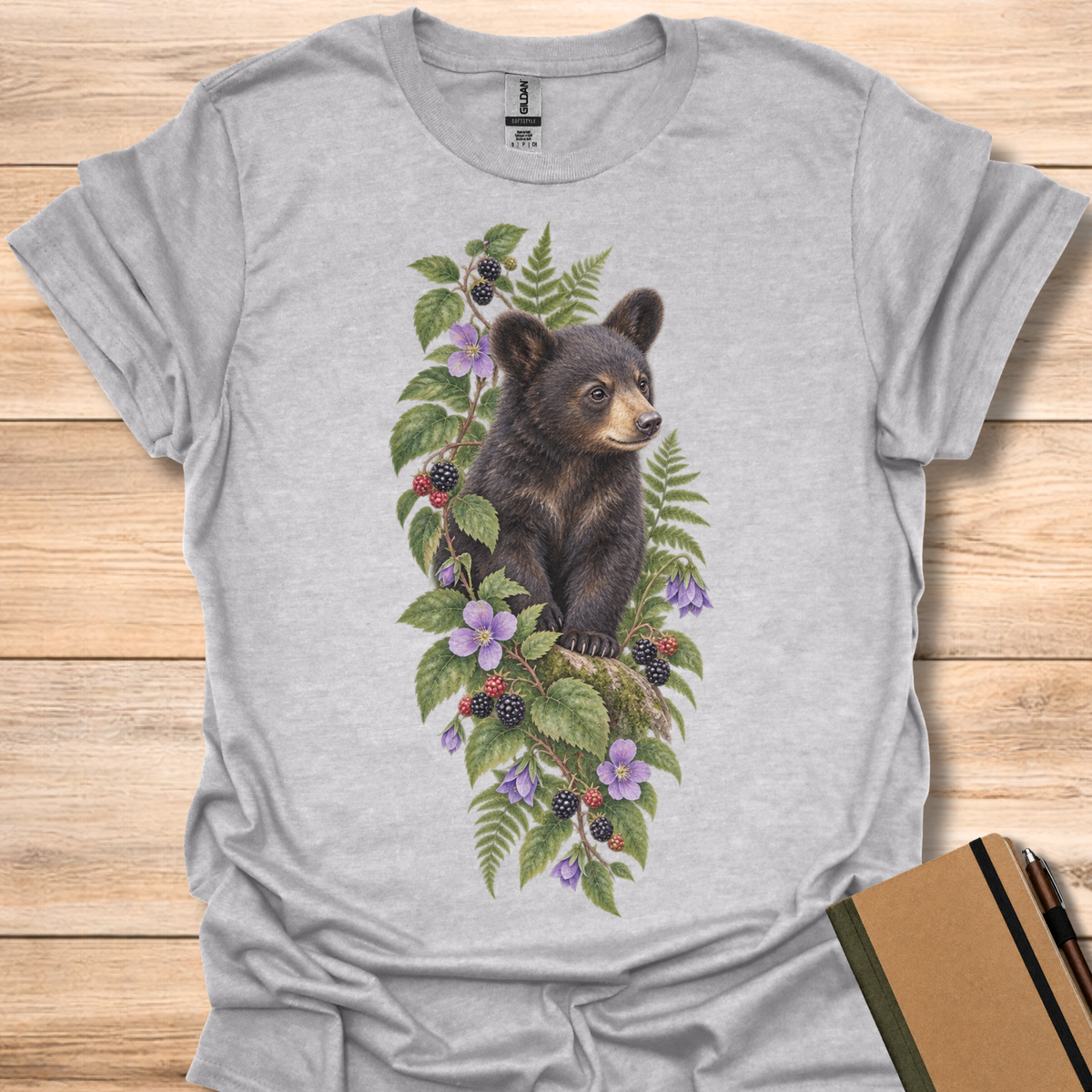 Black Bear Watercolor T-Shirt