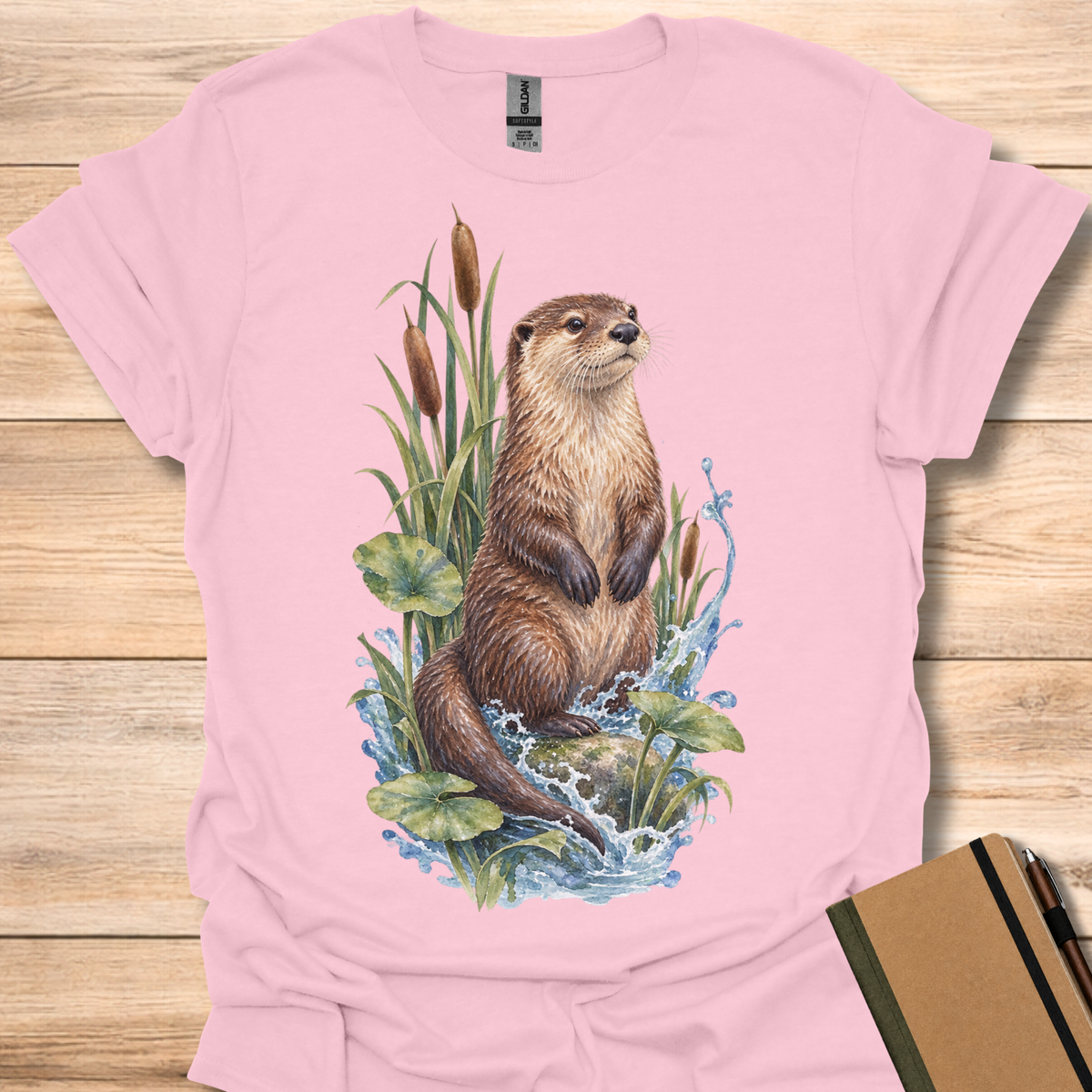 River Otter Watercolor T-Shirt