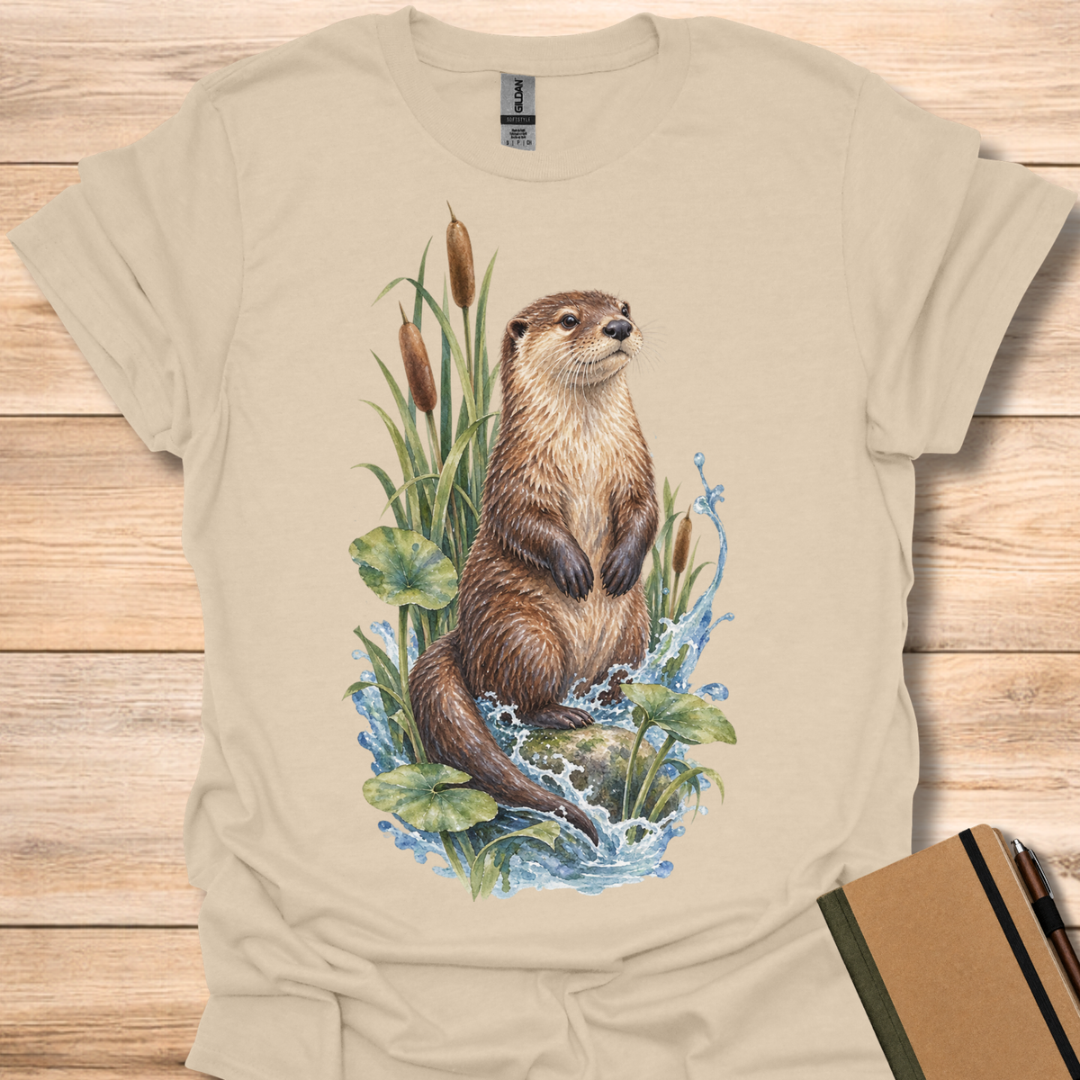 River Otter Watercolor T-Shirt
