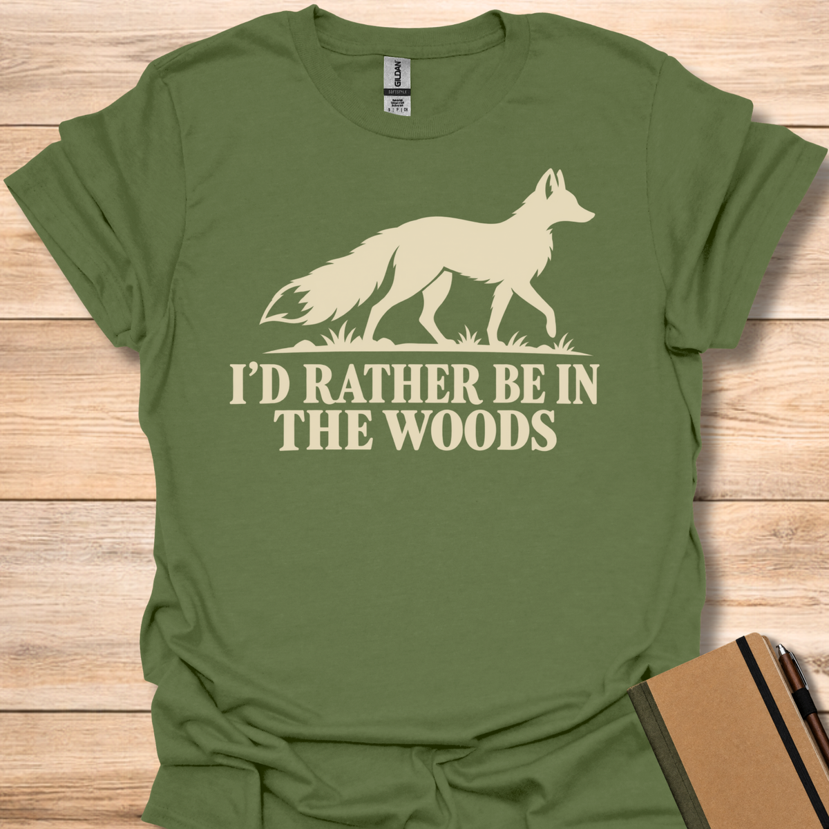 I'd Rather Be In The Woods  T-Shirt