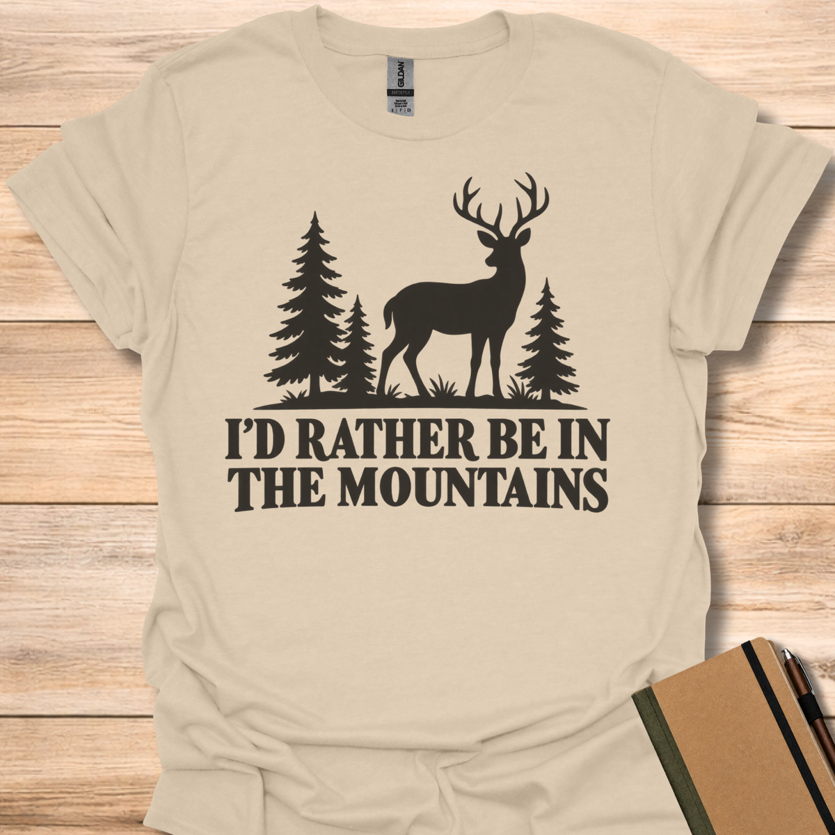 I'd Rather Be In The Mountains T-Shirt