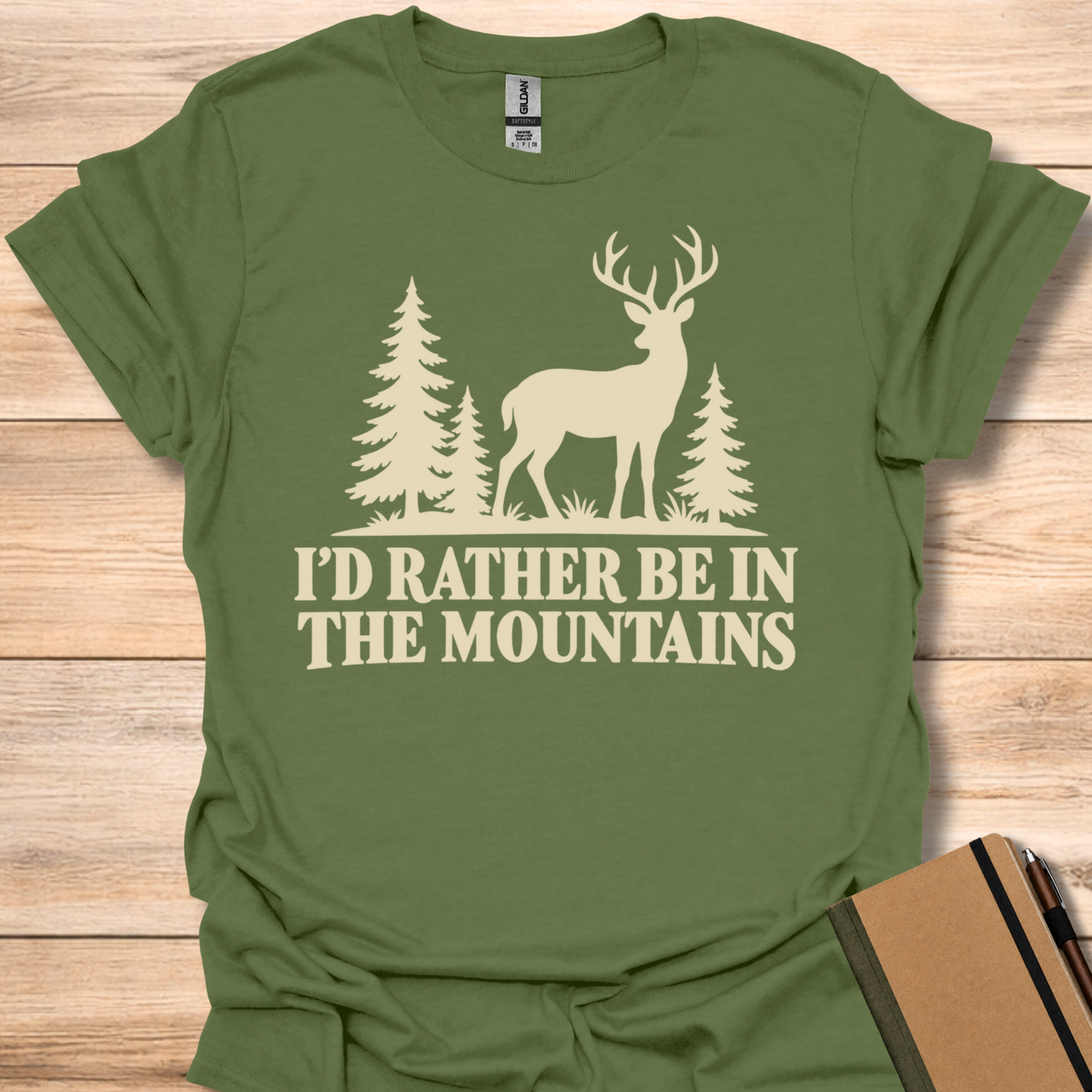 I'd Rather Be In The Mountains T-Shirt
