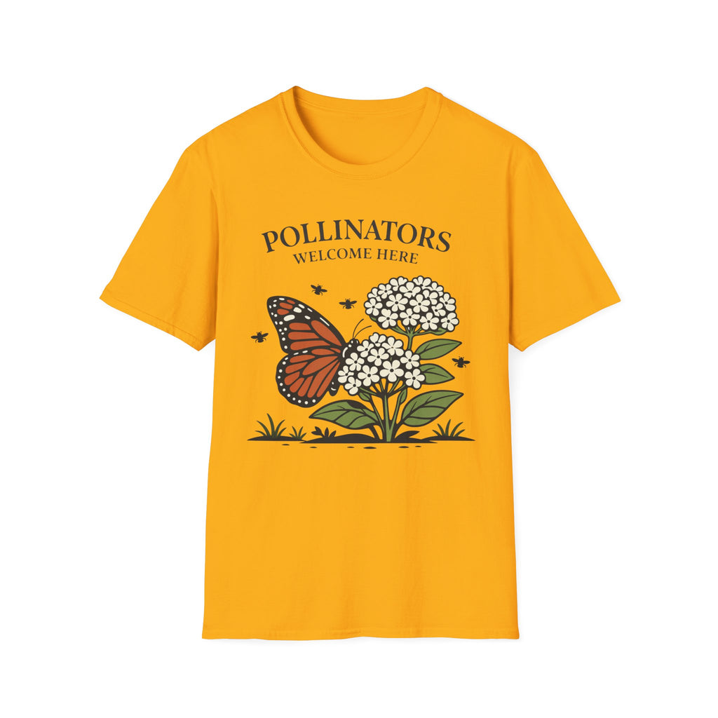 Pollinators Welcome Here T-Shirt