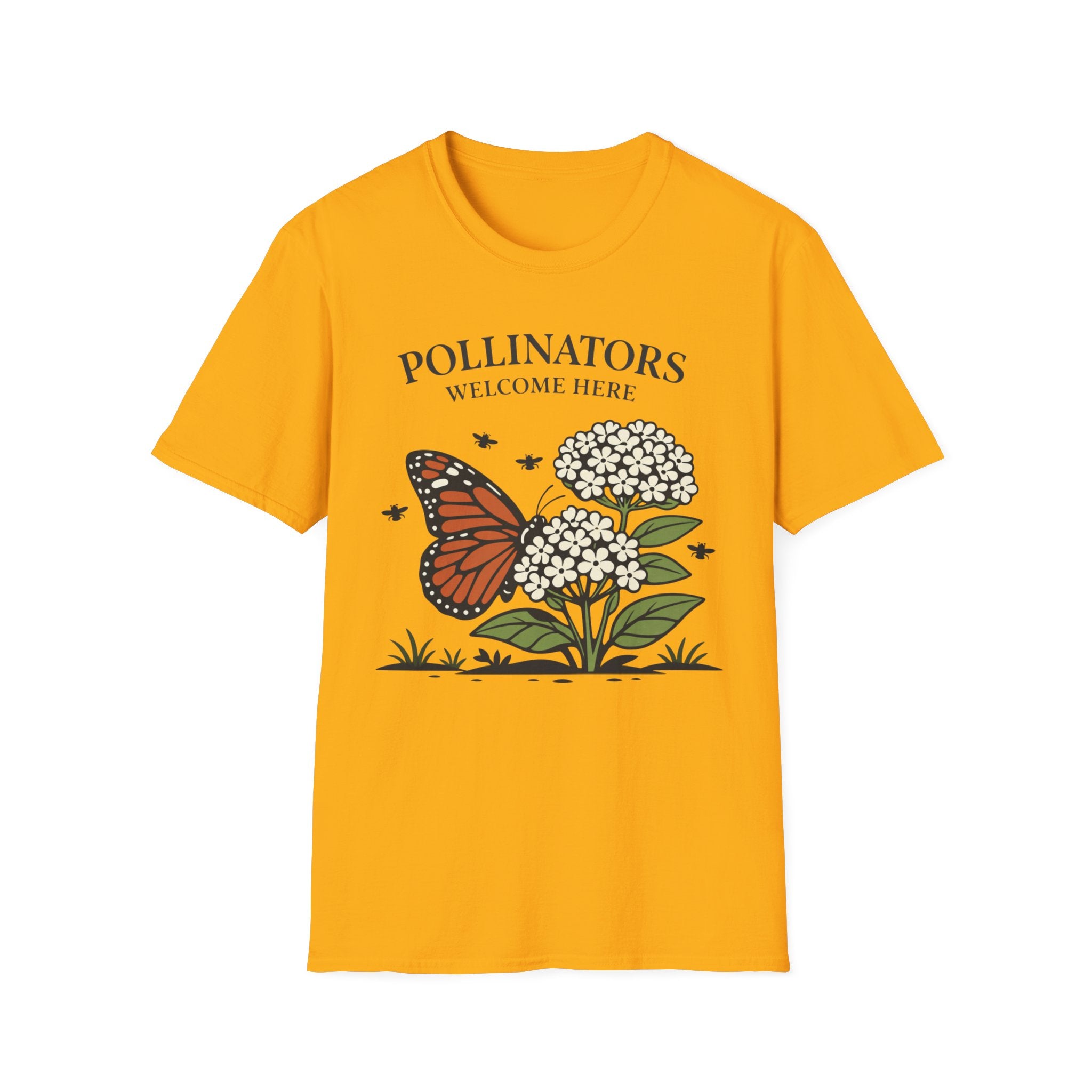 Pollinators Welcome Here T-Shirt