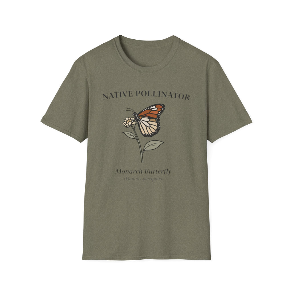 Native Pollinator Monarch Butterfly T-Shirt