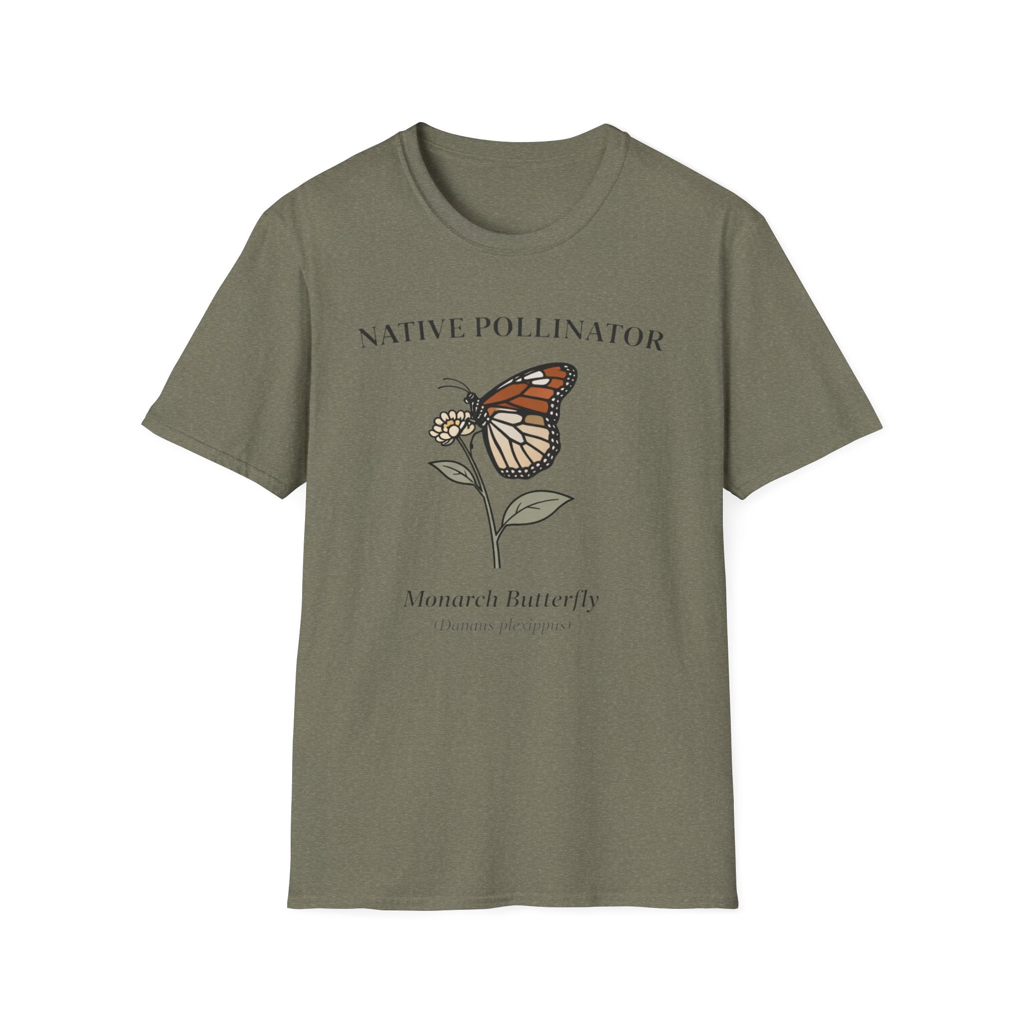 Native Pollinator Monarch Butterfly T-Shirt