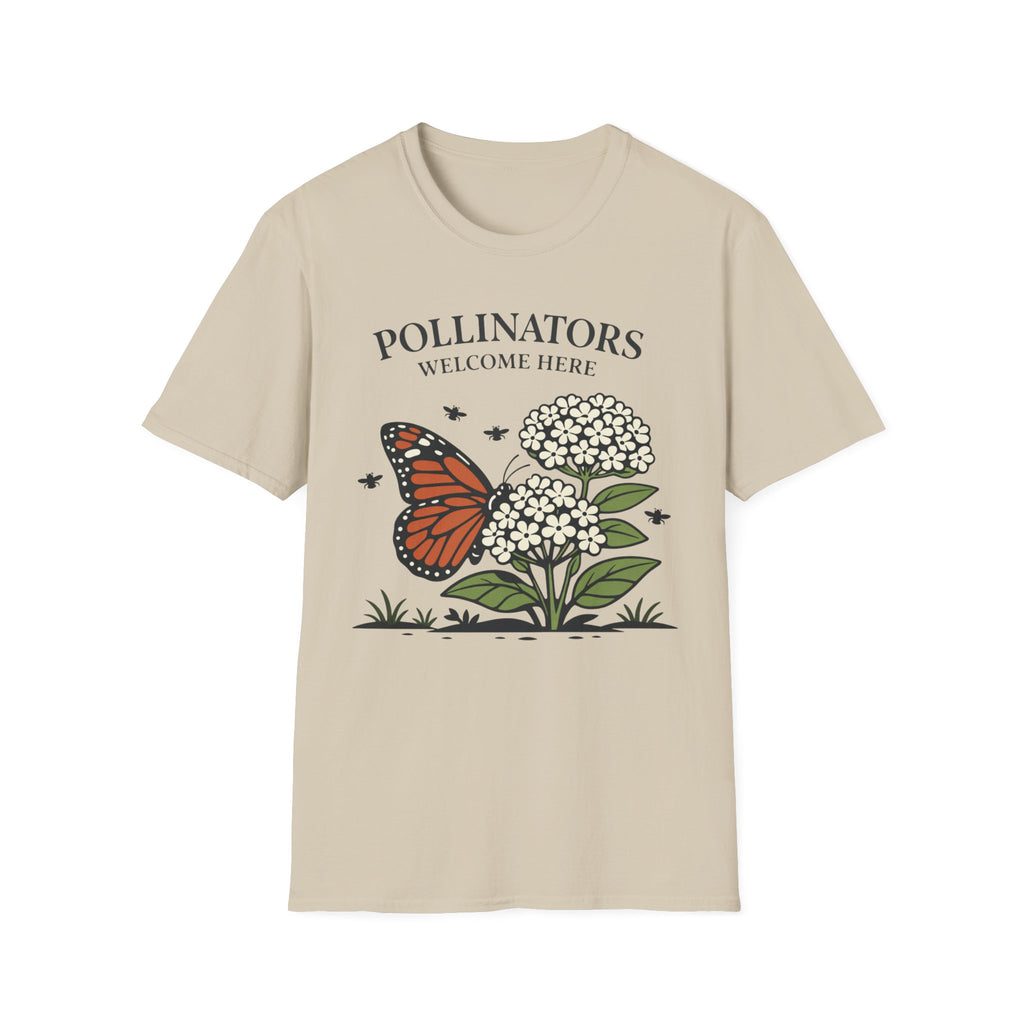 Pollinators Welcome Here T-Shirt