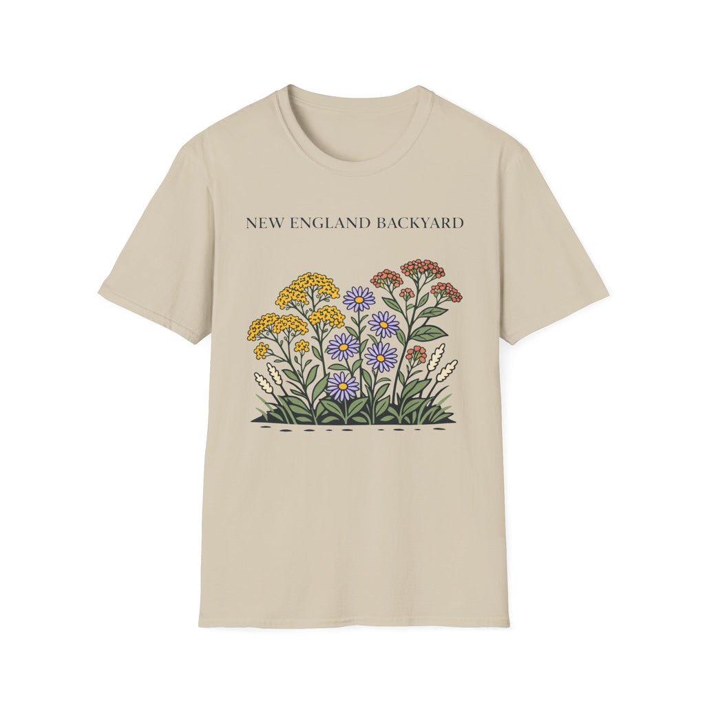 New England Backyard Flowers T-Shirt