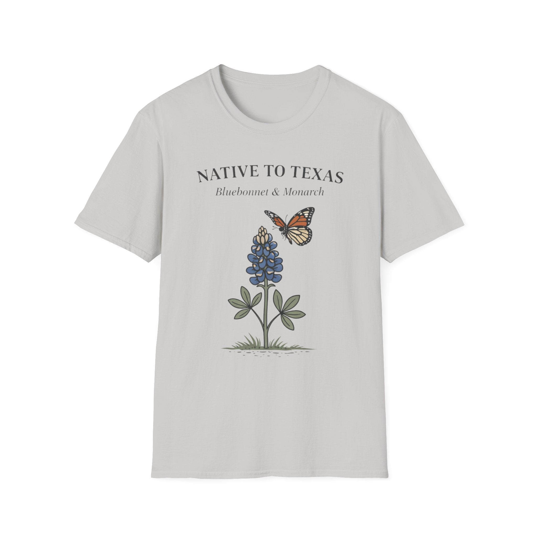 Native to Texas Bluebonnet & Monarch T-Shirt