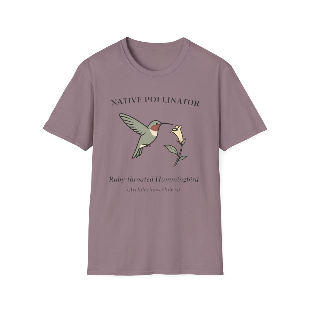 Native Pollinator Ruby-throated Hummingbird T-shirt