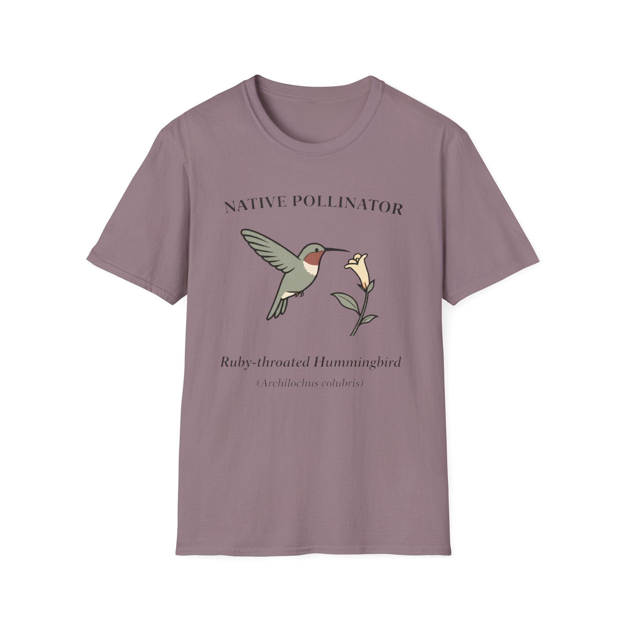 Native Pollinator Ruby-throated Hummingbird T-shirt